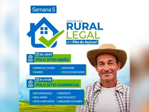 Programa Rural Legal em Pão de Açúcar - Semana 5